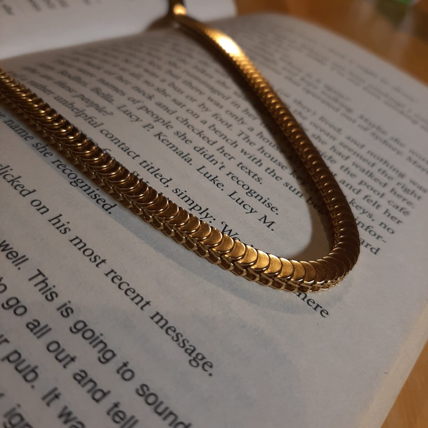 Stainless steel gold Necklace