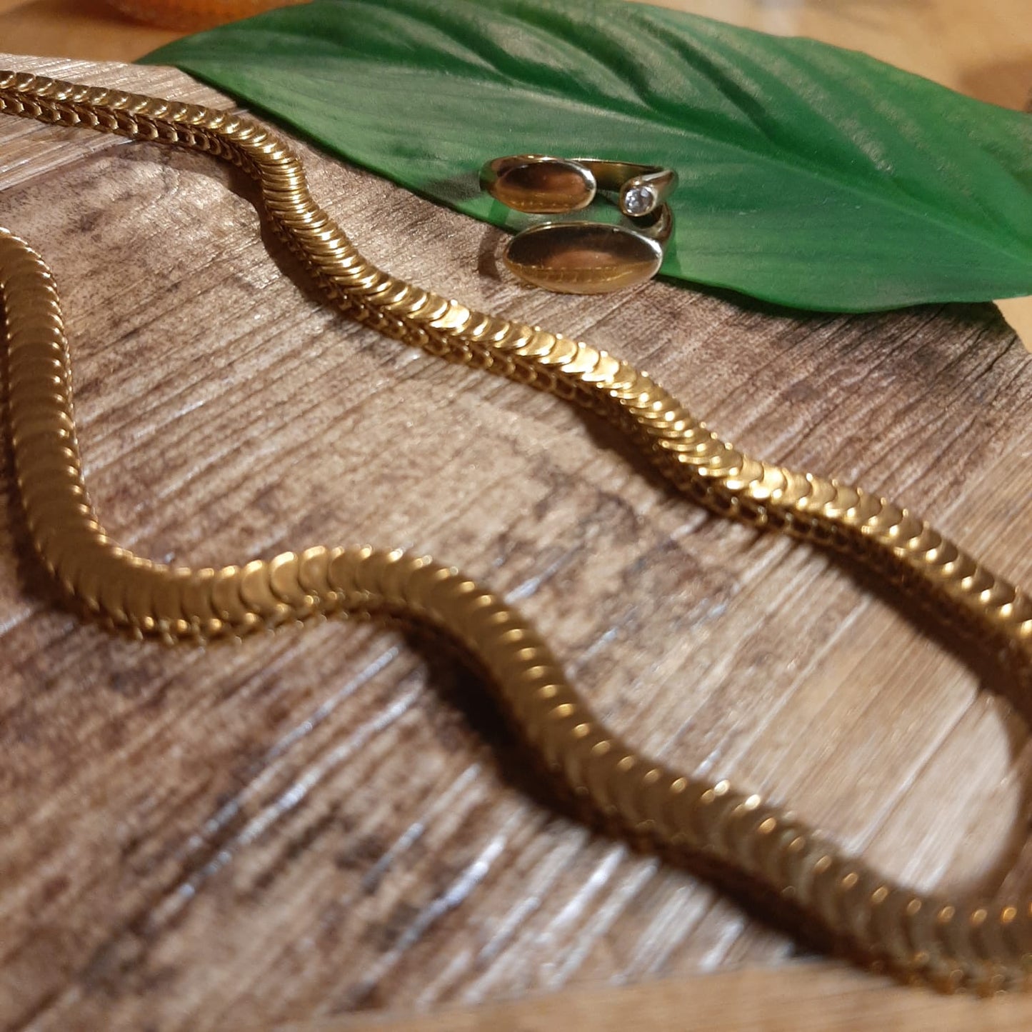 Stainless steel gold Necklace  SSN 103 CF fashion