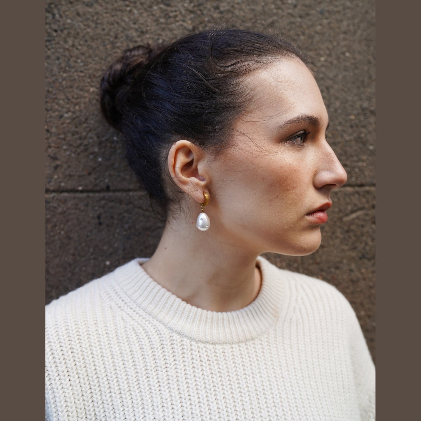 Elegant Stainless Steel Pearl & Crystal Drop Earrings – Gold or Silver Finish - SSE 012 - CF fashion