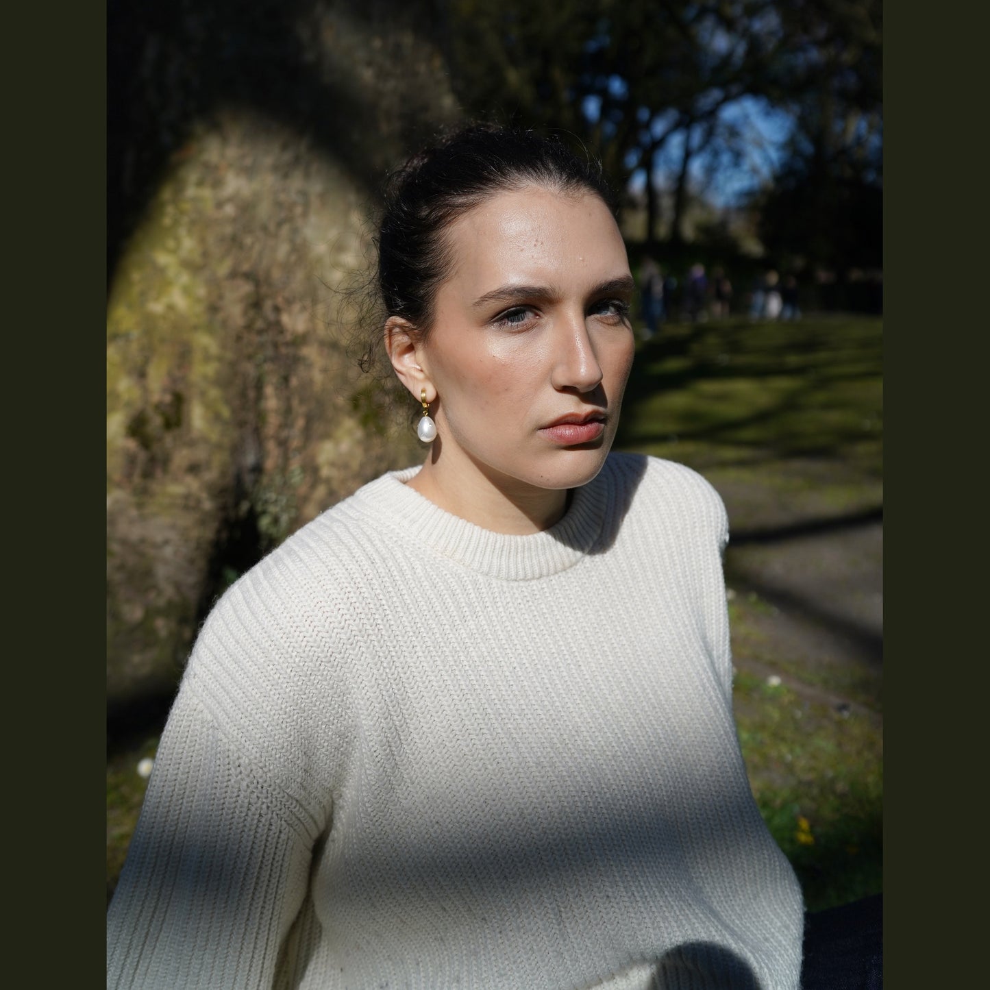 Elegant Stainless Steel Pearl & Crystal Drop Earrings – Gold or Silver Finish - SSE 012 - CF fashion