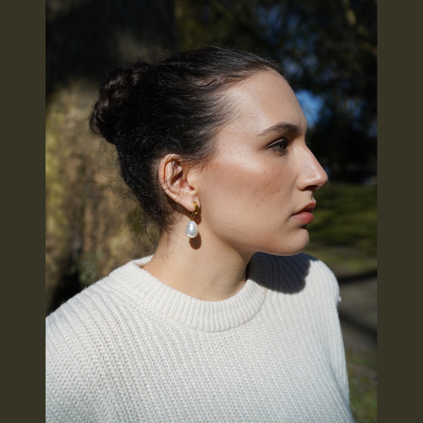 Elegant Stainless Steel Pearl & Crystal Drop Earrings – Gold or Silver Finish - SSE 012 - CF fashion