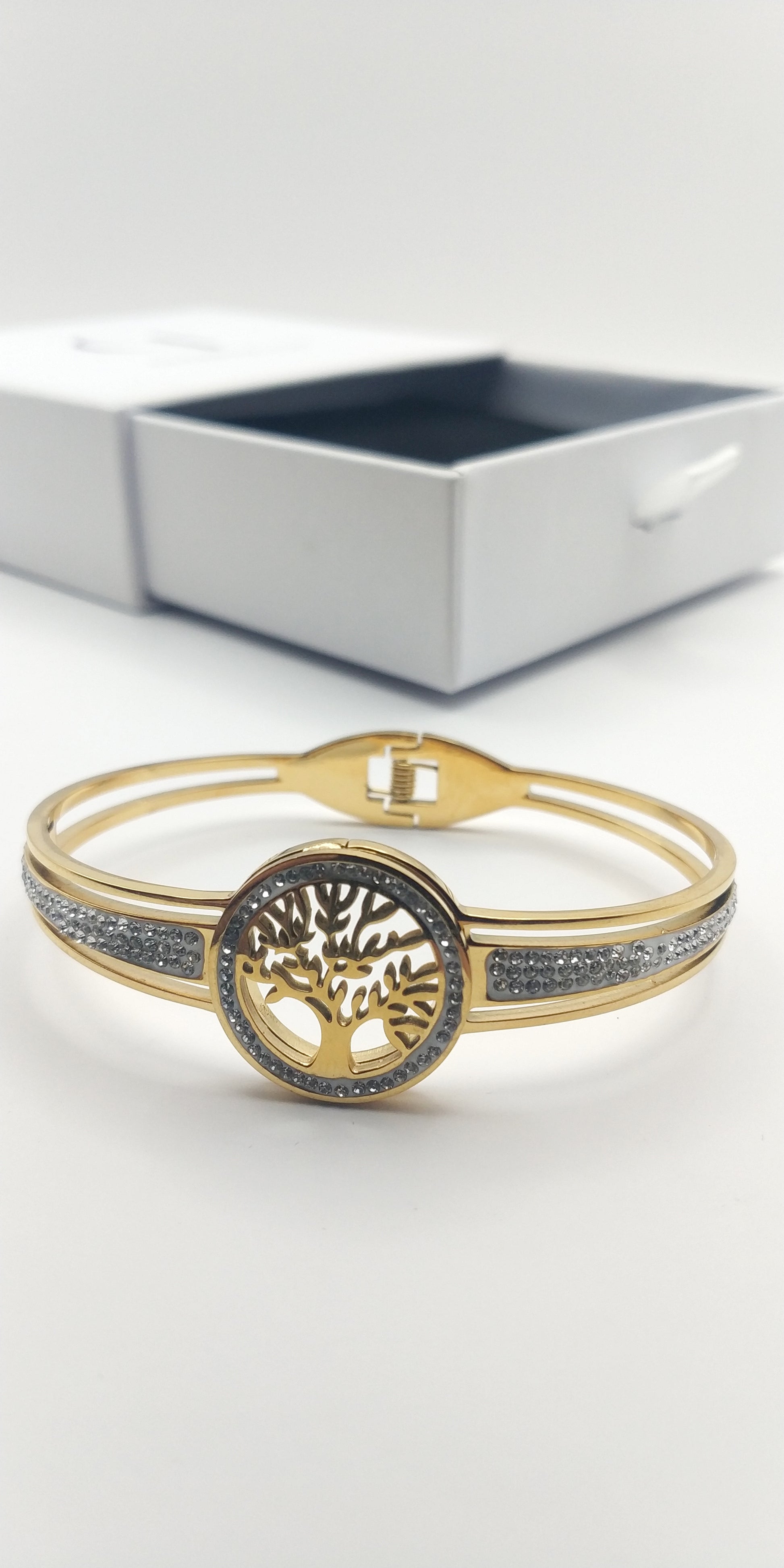 Stainless Steel Tree of Life Bracelet