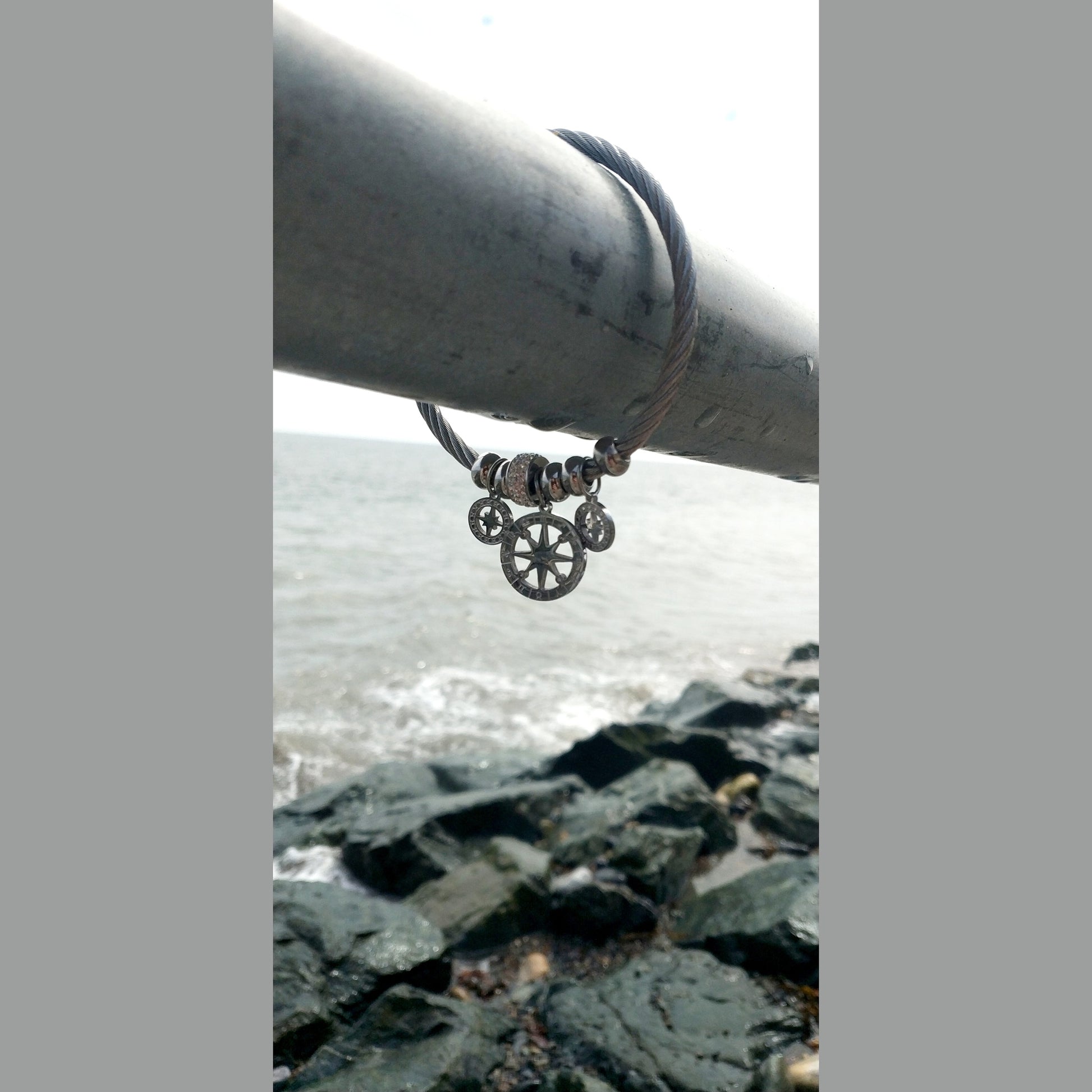 Stainless Steel Zodiac Charm Bracelet