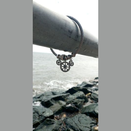 Stainless Steel Zodiac Charm Bracelet