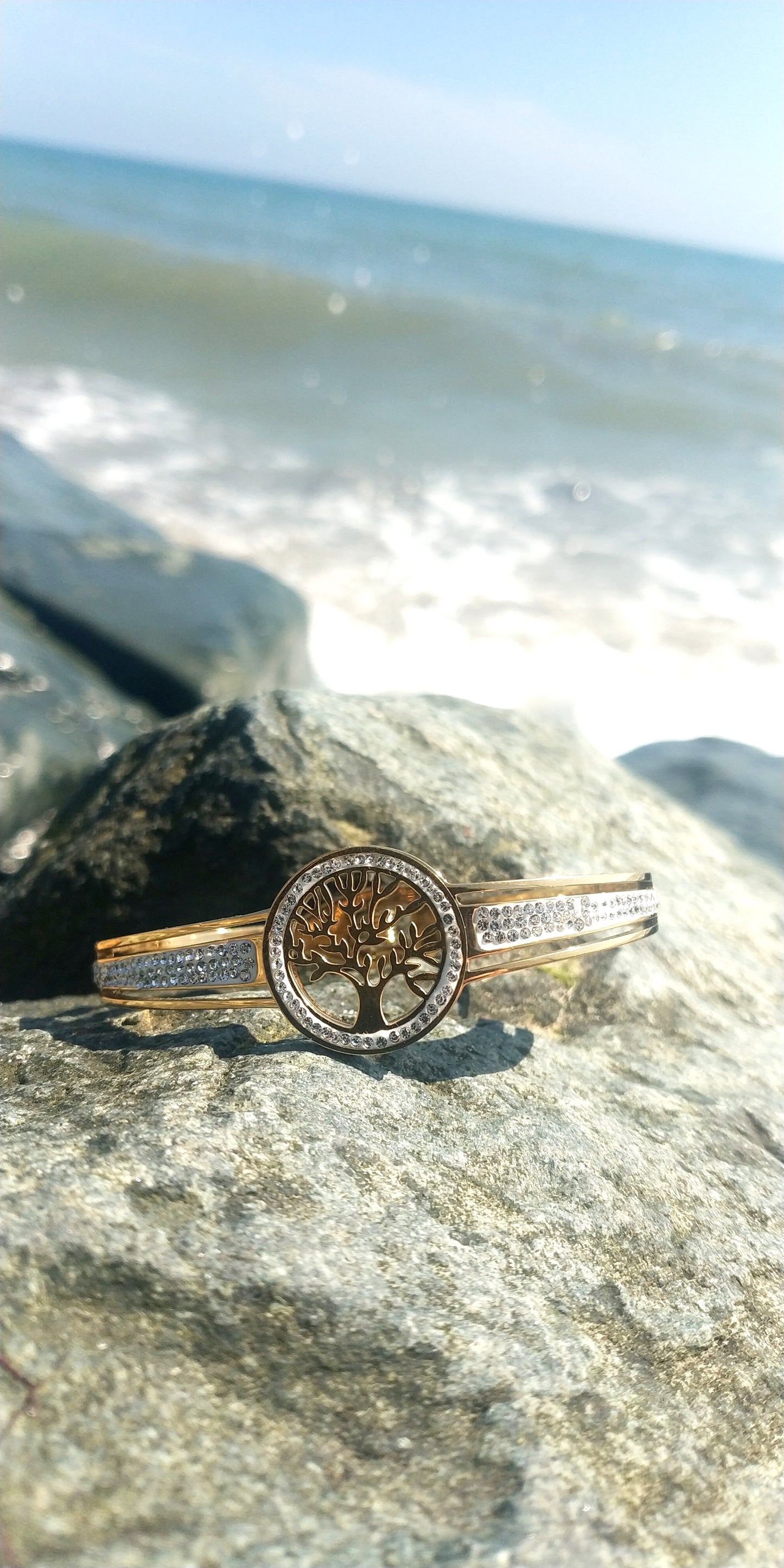 Stainless Steel Tree of Life Bracelet