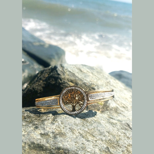 Stainless Steel Tree of Life Bracelet