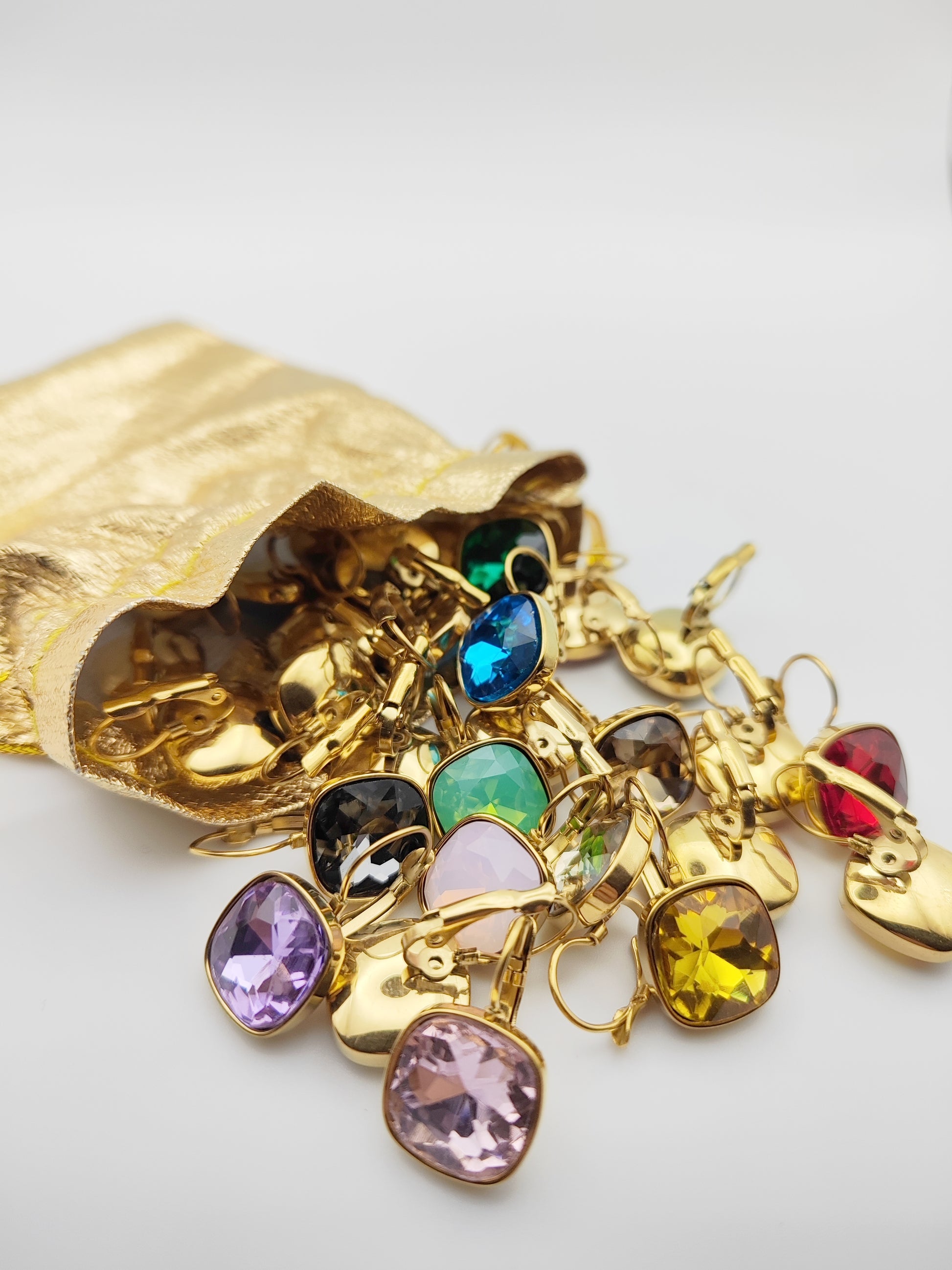 Hypoallergenic Stainless Steel Crystal Earrings