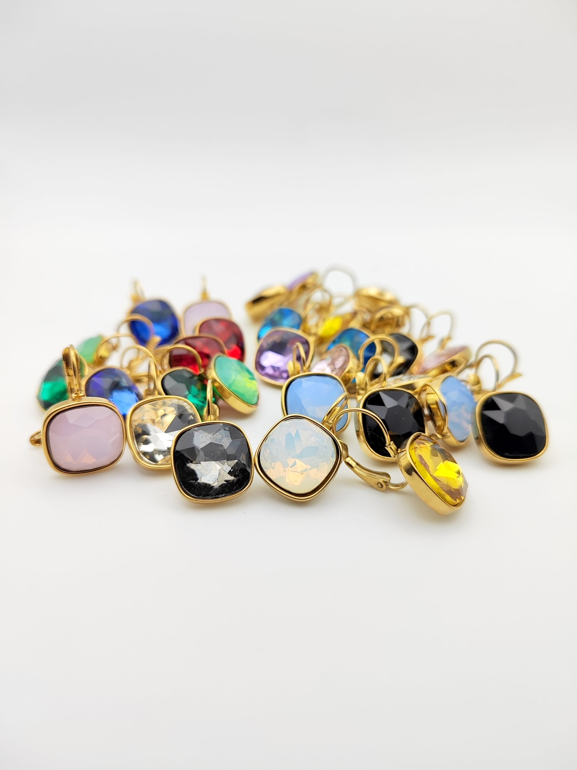 Hypoallergenic Stainless Steel Crystal Earrings