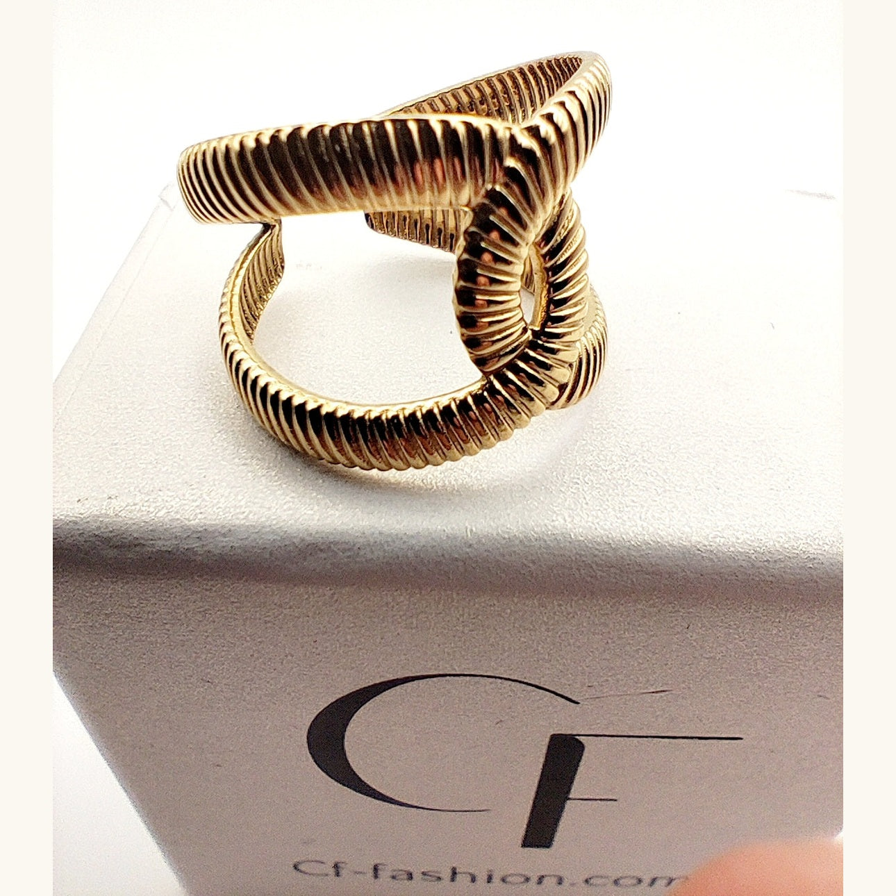 Gordian Knot Symbol Ring in Matte Hypoallergenic Stainless Steel