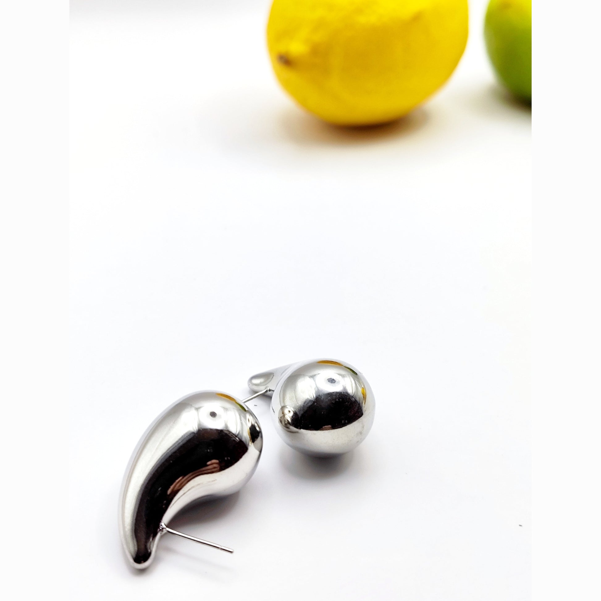 Abstract Dome Stud Earrings – Sculptural Stainless Steel, Hypoallergenic