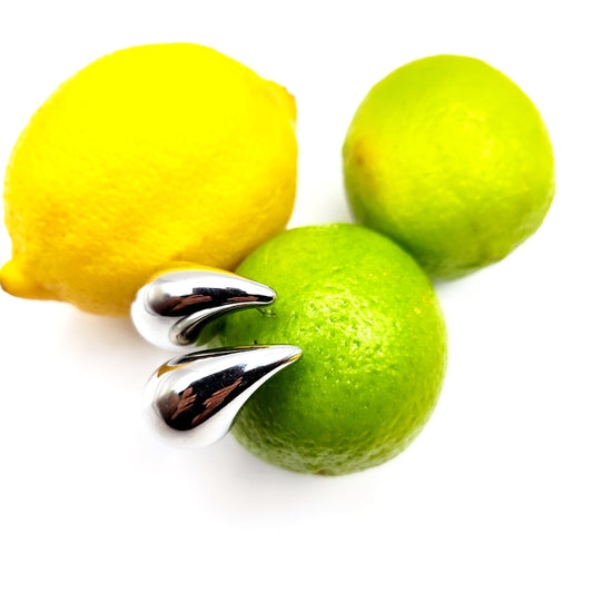 Abstract Dome Stud Earrings – Sculptural Stainless Steel, Hypoallergenic