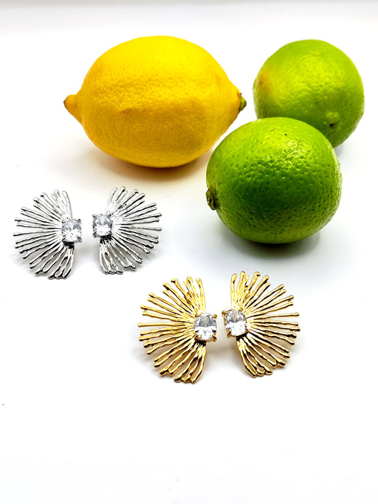 Starburst Stainless Steel Earrings – Bold, Modern & Hypoallergenic