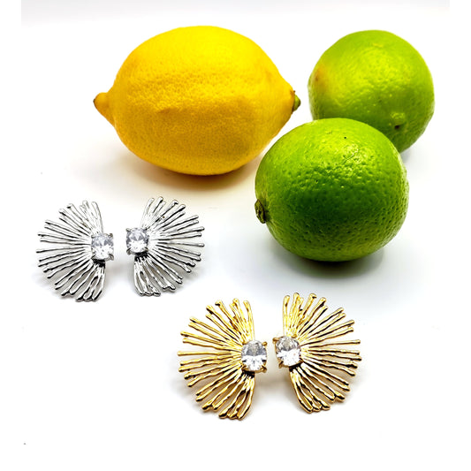 Starburst Stainless Steel Earrings – Bold, Modern & Hypoallergenic