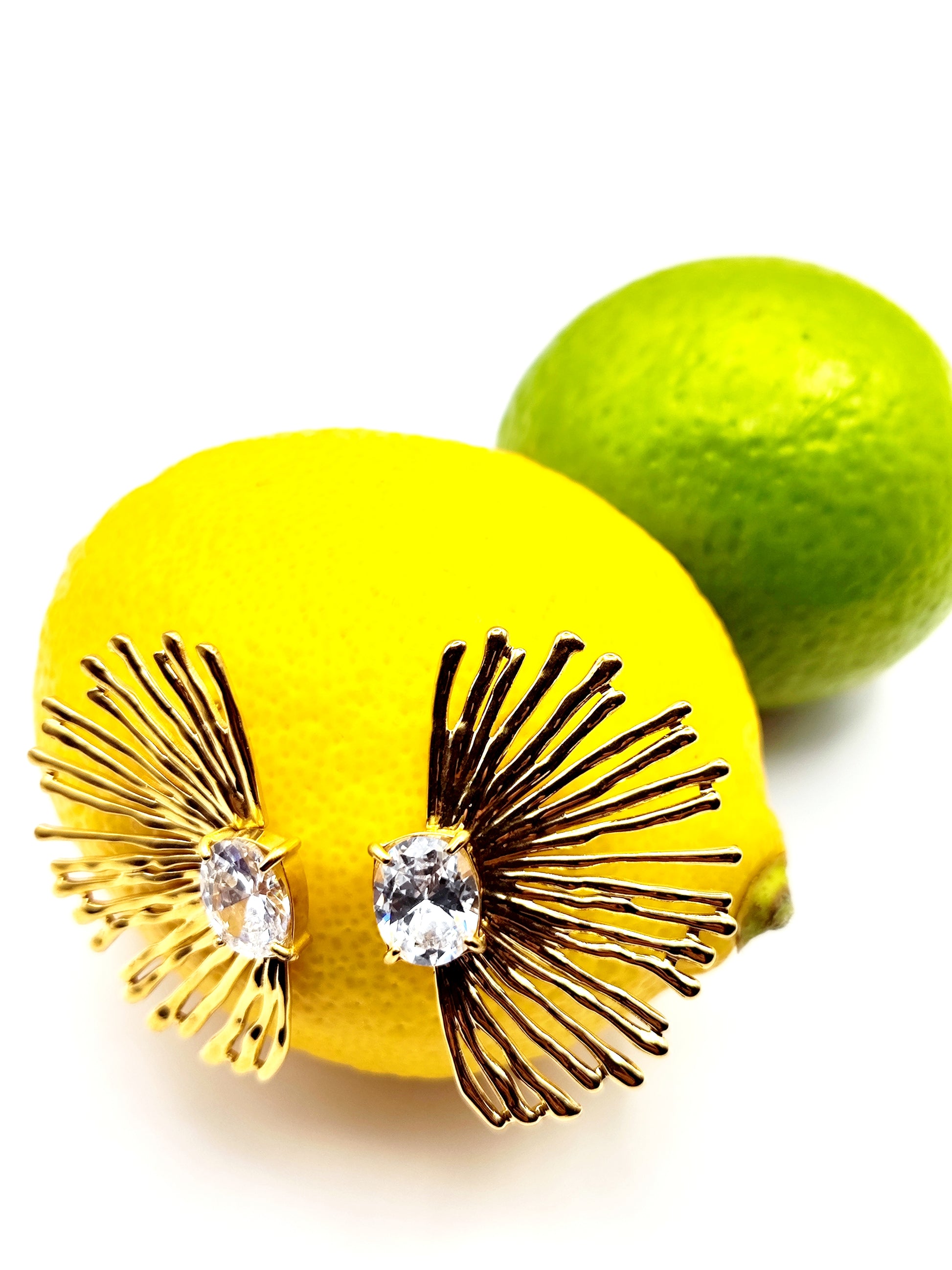 Starburst Stainless Steel Earrings – Bold, Modern & Hypoallergenic