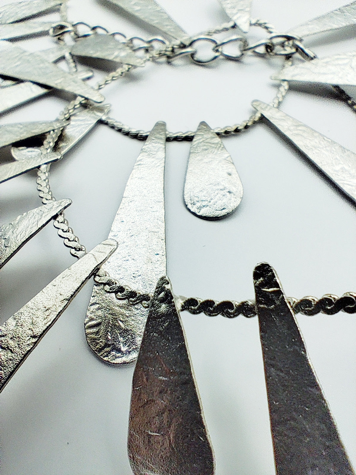 Heliaktida necklace Greek hammered jewelry 18K gold or silver plated sun ray design