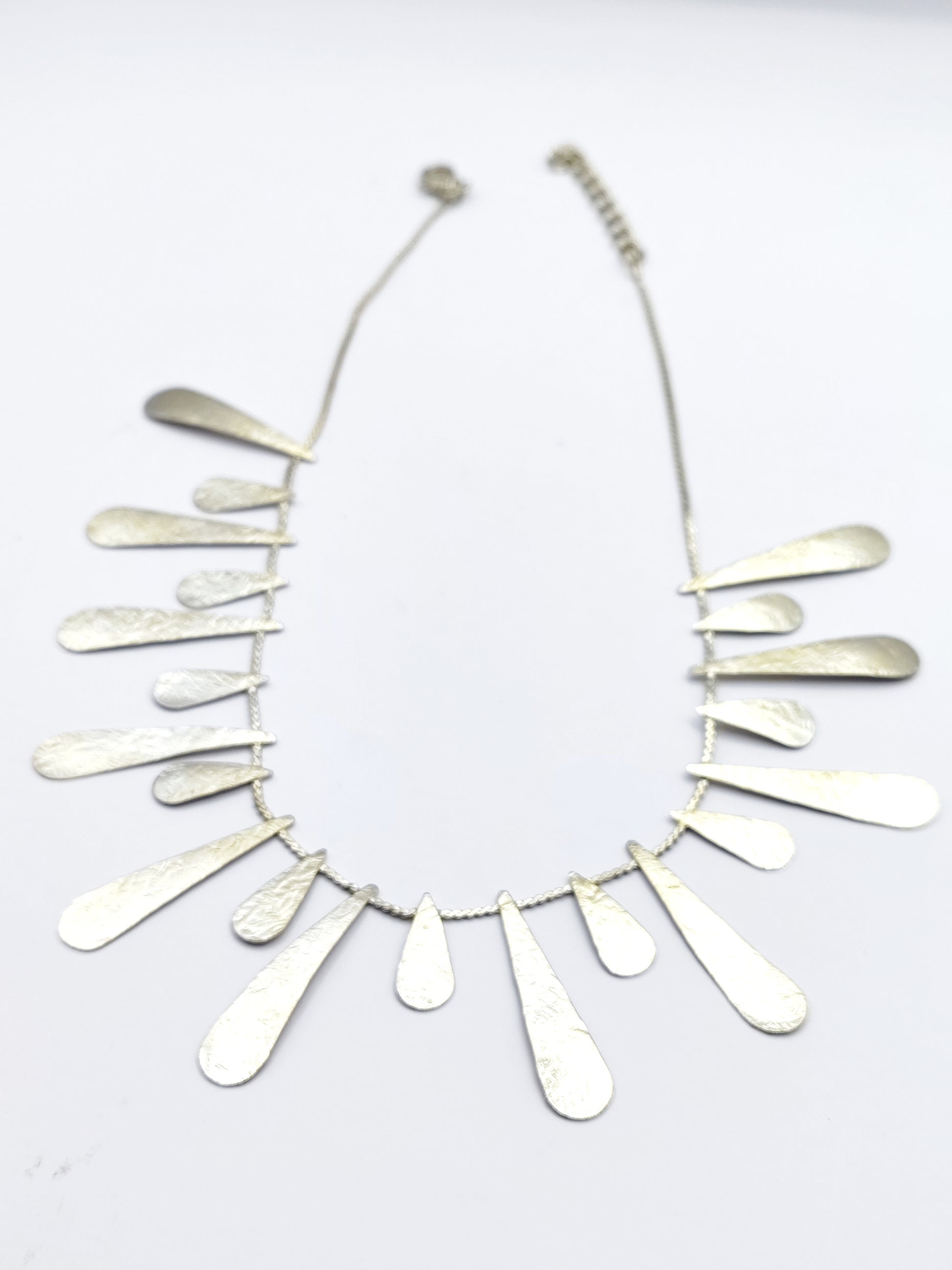 Heliaktida necklace Greek hammered jewelry 18K gold or silver plated sun ray design