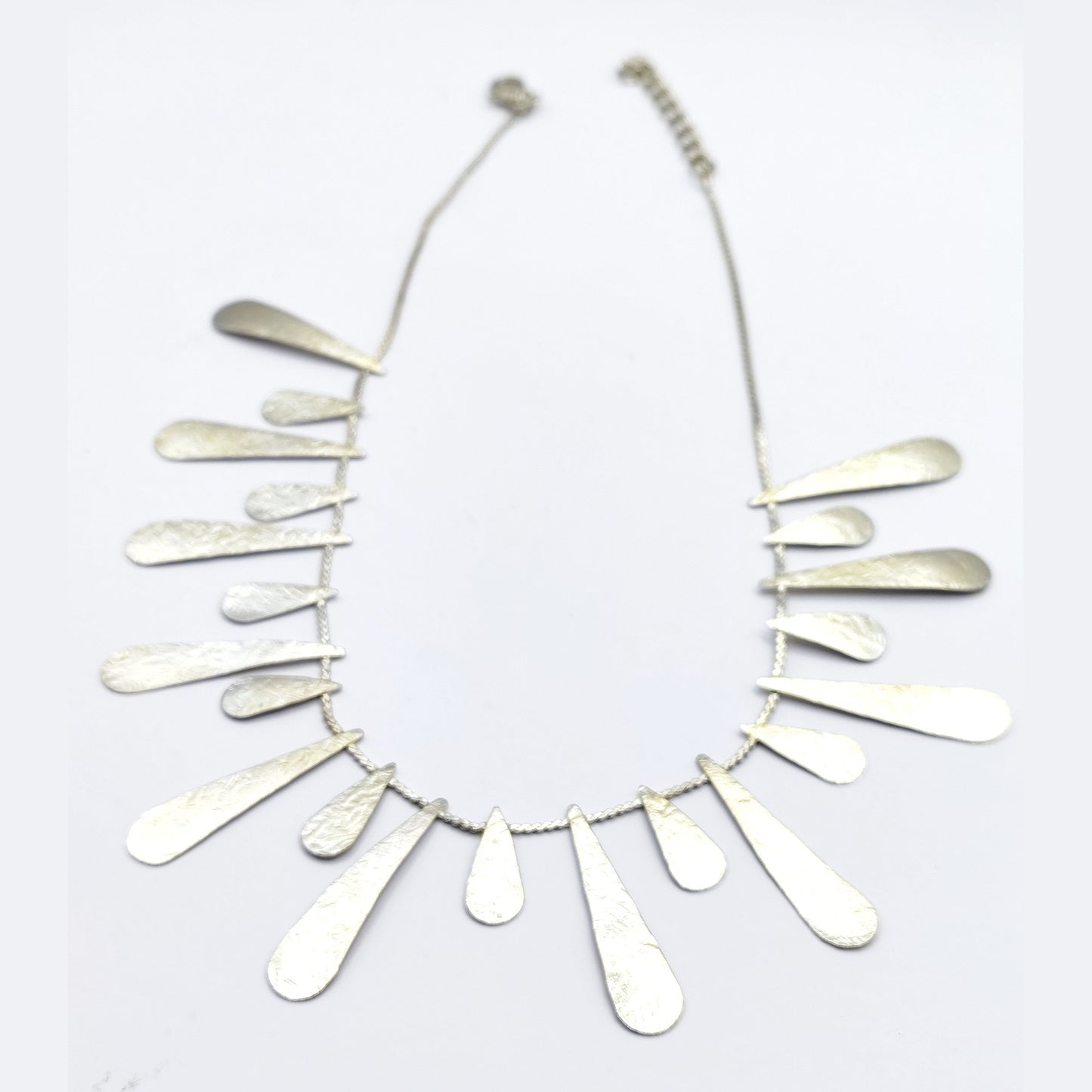 Heliaktida necklace Greek hammered jewelry 18K gold or silver plated sun ray design