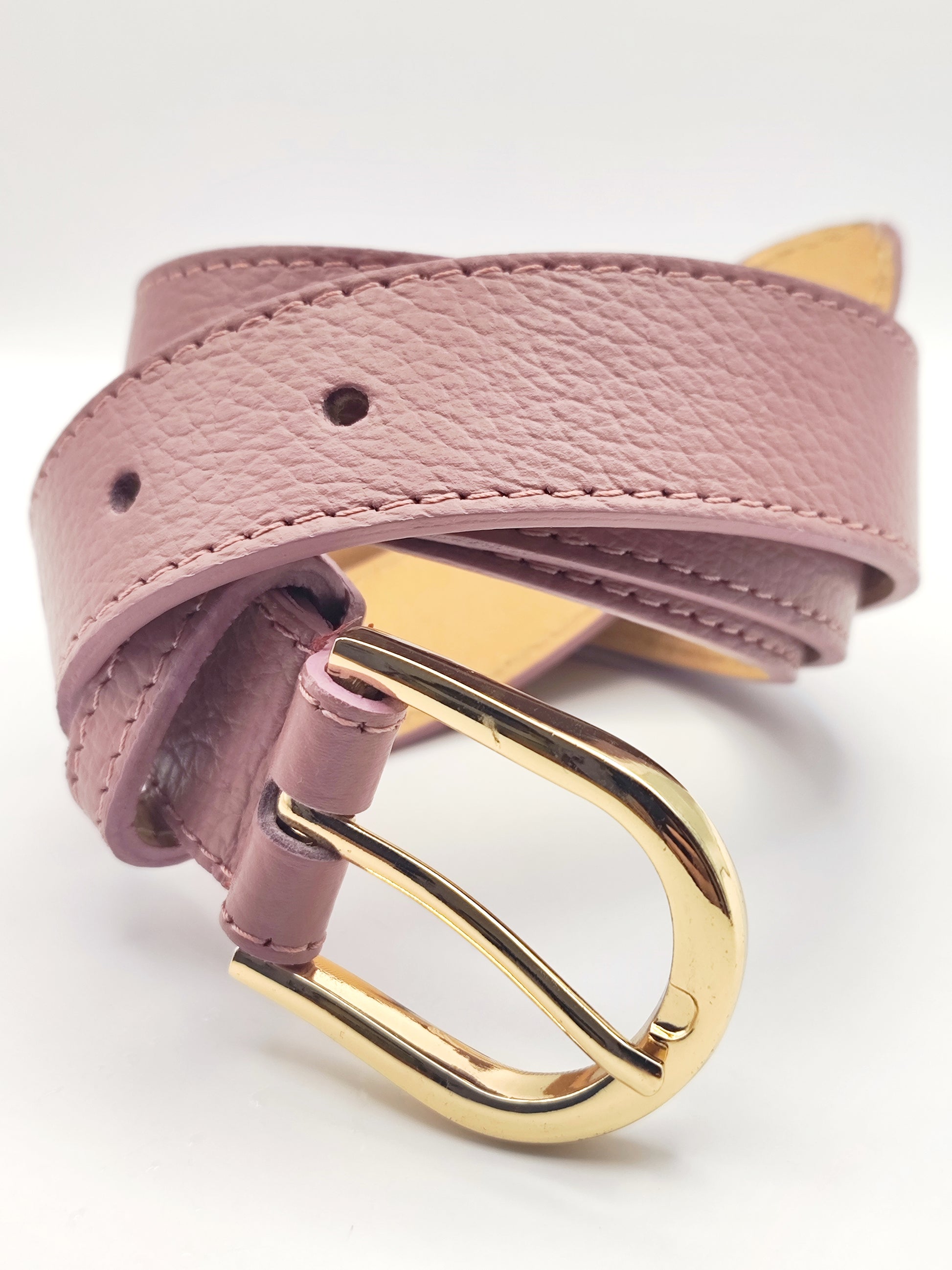 Premium leather belt with silver buckle in lavender, beige, and turquoise – unisex fashion accessory