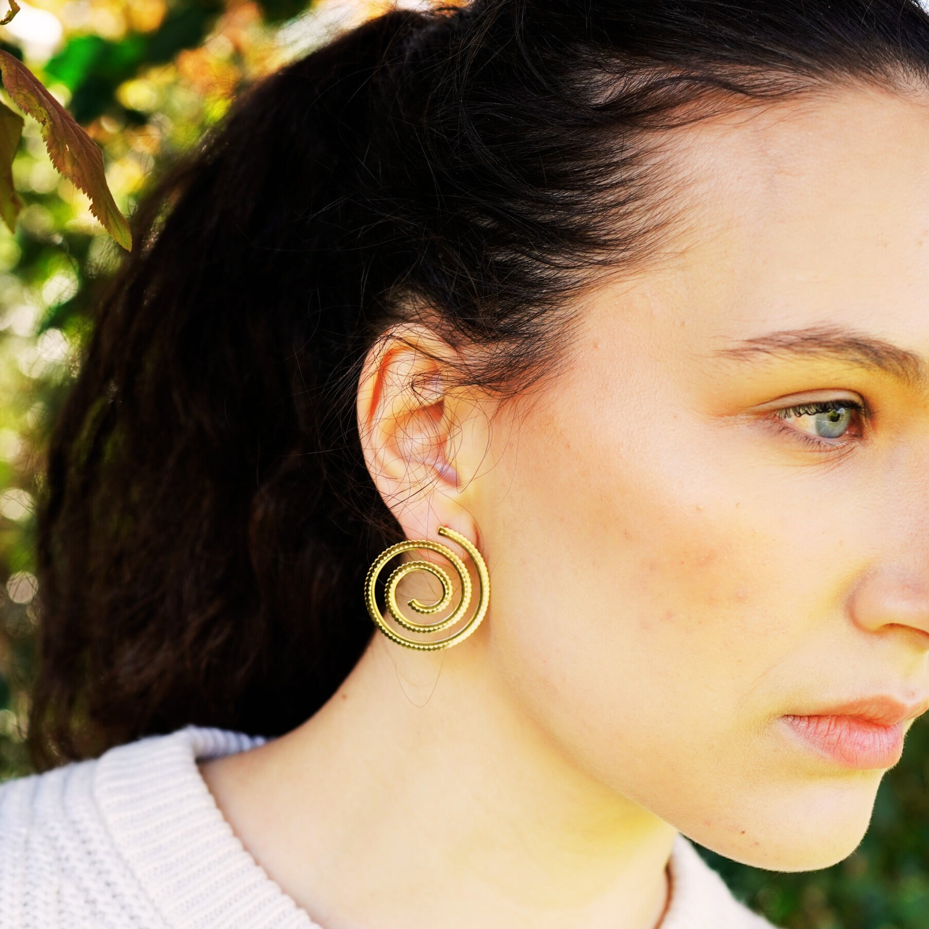 Earrings Bohemian Spiral Stainless Steel