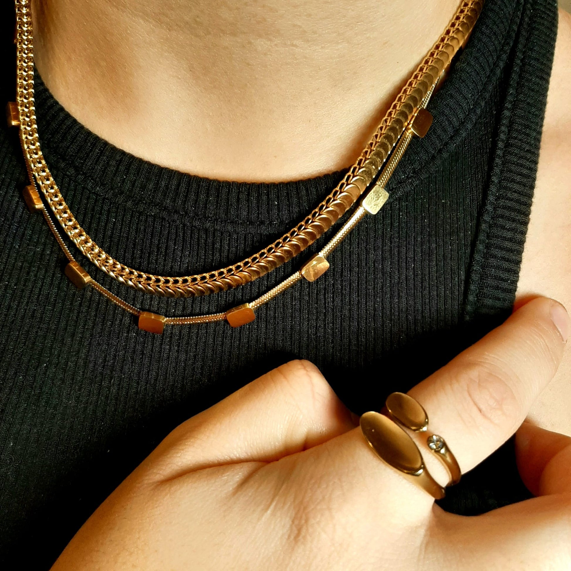 Stainless steel gold Necklace