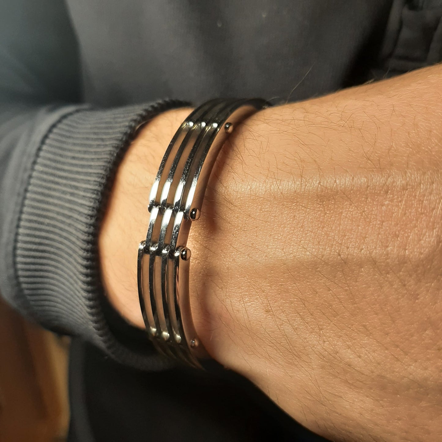 Bracelet for Men Stainless Steel Hypoallergenic S001 Cffashion