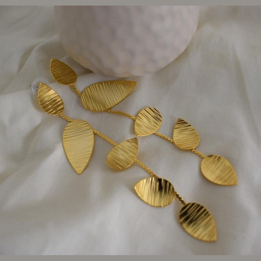 Noufaro5 earrings in handmade Greek hammered jewelry design, available in gold plated and silver plated finishes.