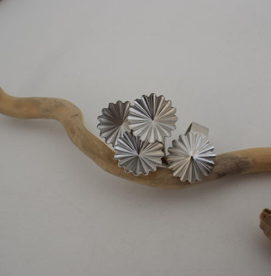 Florina Ring handmade Greek hammered jewelry available in 18K gold plated and 18K silver plated finish.