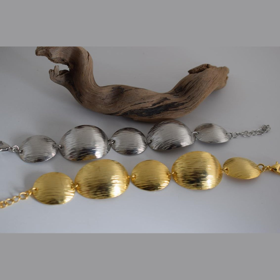 Hermes bracelet – Greek hammered jewelry – 18K gold plated, silver plated, rose gold plated, hammered sphere design