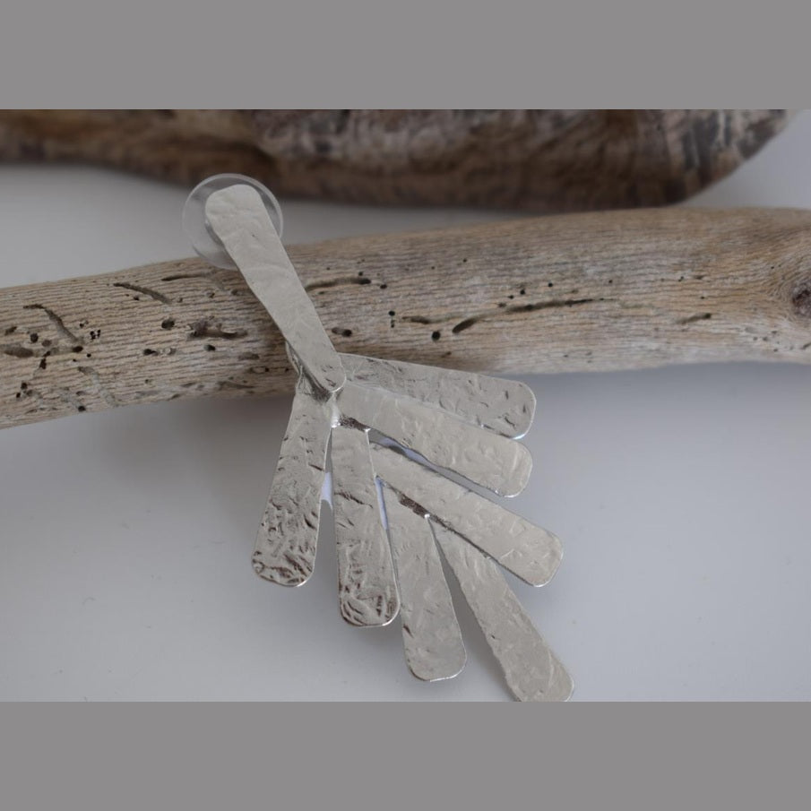 Hyacinth earrings – Greek hammered jewelry 18K gold plated