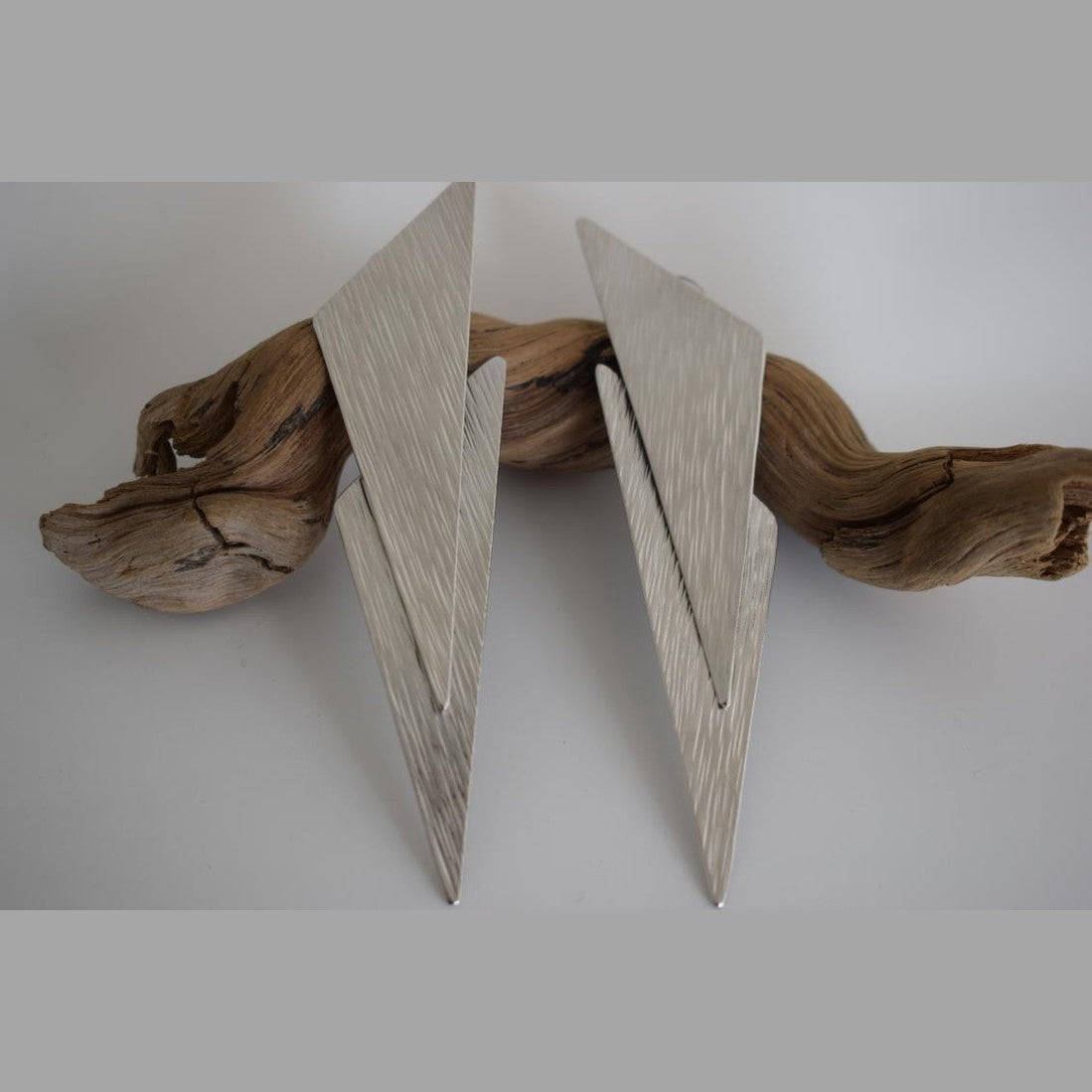 Chitonas earrings – Greek hammered jewelry available in 18K gold plated, 18K silver plated, and rose gold plated