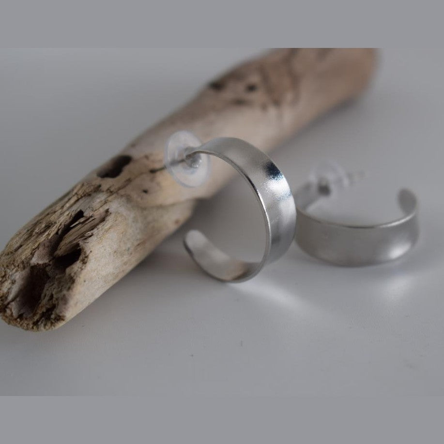 Athena earrings – Greek hammered jewelry 18K gold plated, silver plated, and rose gold plated with minimalist Greek elegance design