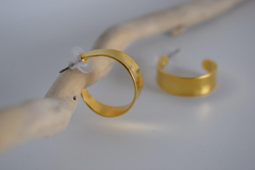 Athena earrings – Greek hammered jewelry 18K gold plated, silver plated, and rose gold plated with minimalist Greek elegance design