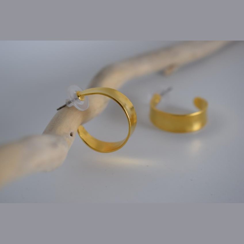 Athena earrings – Greek hammered jewelry 18K gold plated, silver plated, and rose gold plated with minimalist Greek elegance design