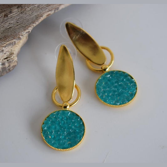 Greek hammered jewelry 18K silver plated, also available in gold and crystals