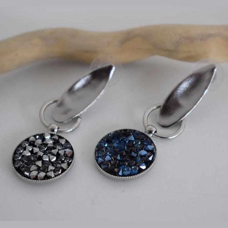 Greek hammered jewelry 18K silver plated, also available in gold and crystals