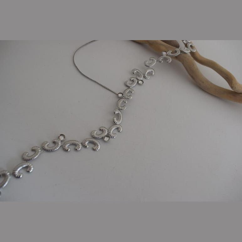 Ikaria Necklace – Handmade Greek hammered jewelry with crystals, available in 18K gold or silver plated finish.