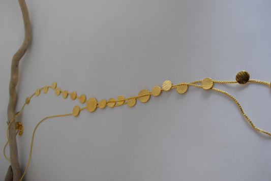 Krateras Necklace â Handmade Greek hammered jewelry with geometric circular design, available in 18K gold or silver plated finish.