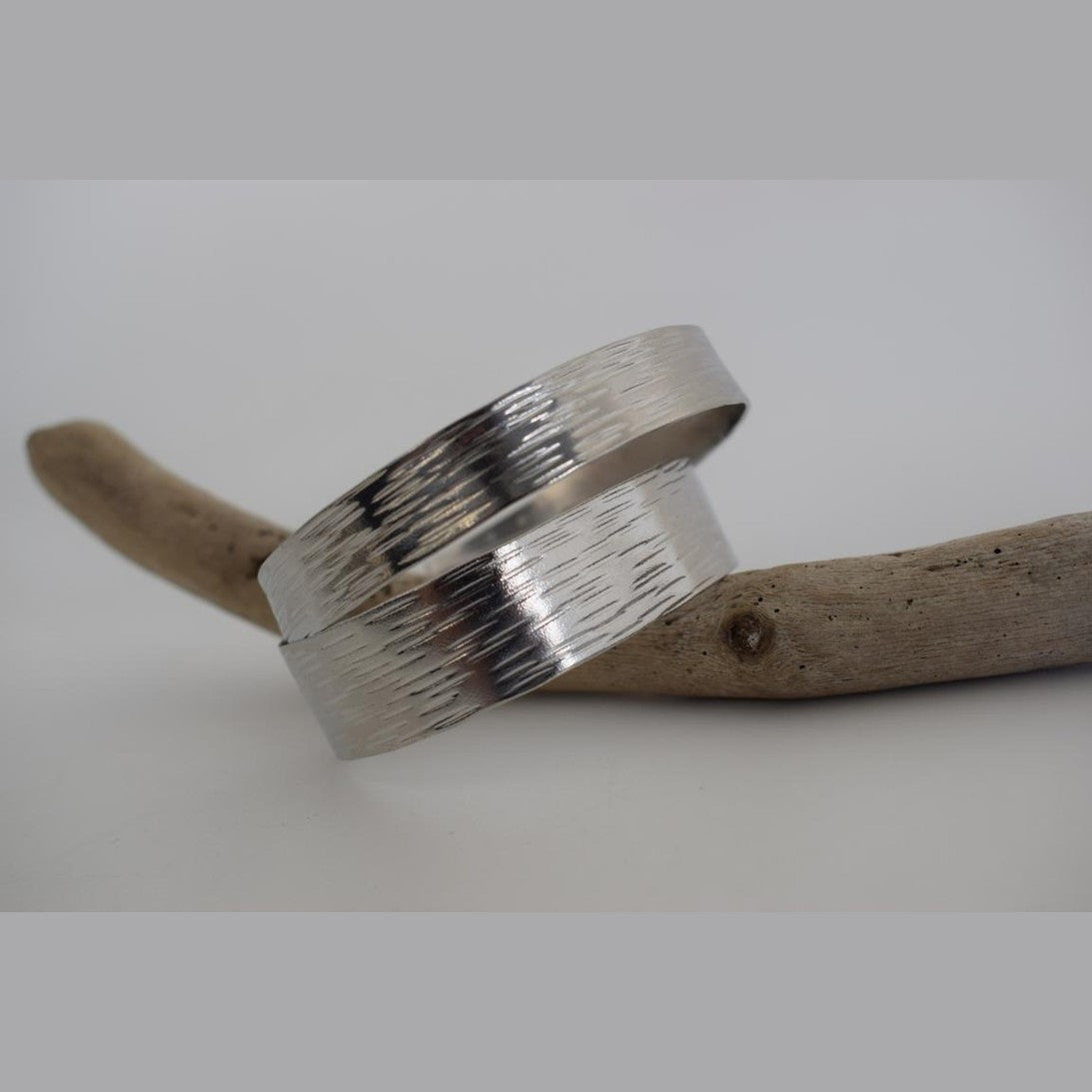 Hermes 2 bracelet, handmade Greek hammered jewelry available in 18K gold and silver plated.