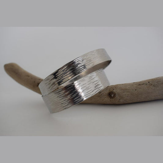 Hermes 2 bracelet, handmade Greek hammered jewelry available in 18K gold and silver plated.