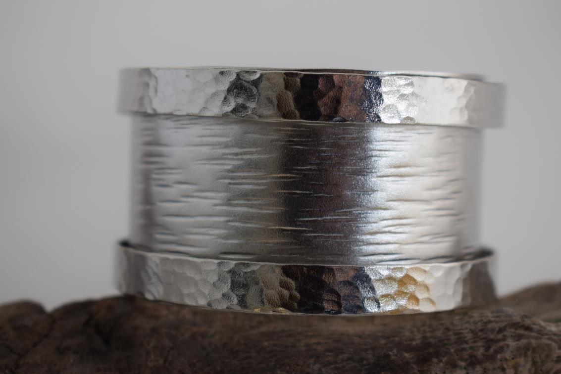 Eos bracelet – Greek hammered jewelry – 18K gold, silver, and rose gold plated