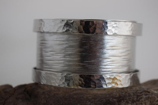 Eos bracelet – Greek hammered jewelry – 18K gold, silver, and rose gold plated