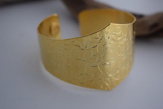 Agamemnon bracelet – Greek hammered jewelry – 18K gold or silver plated, also available in rose gold