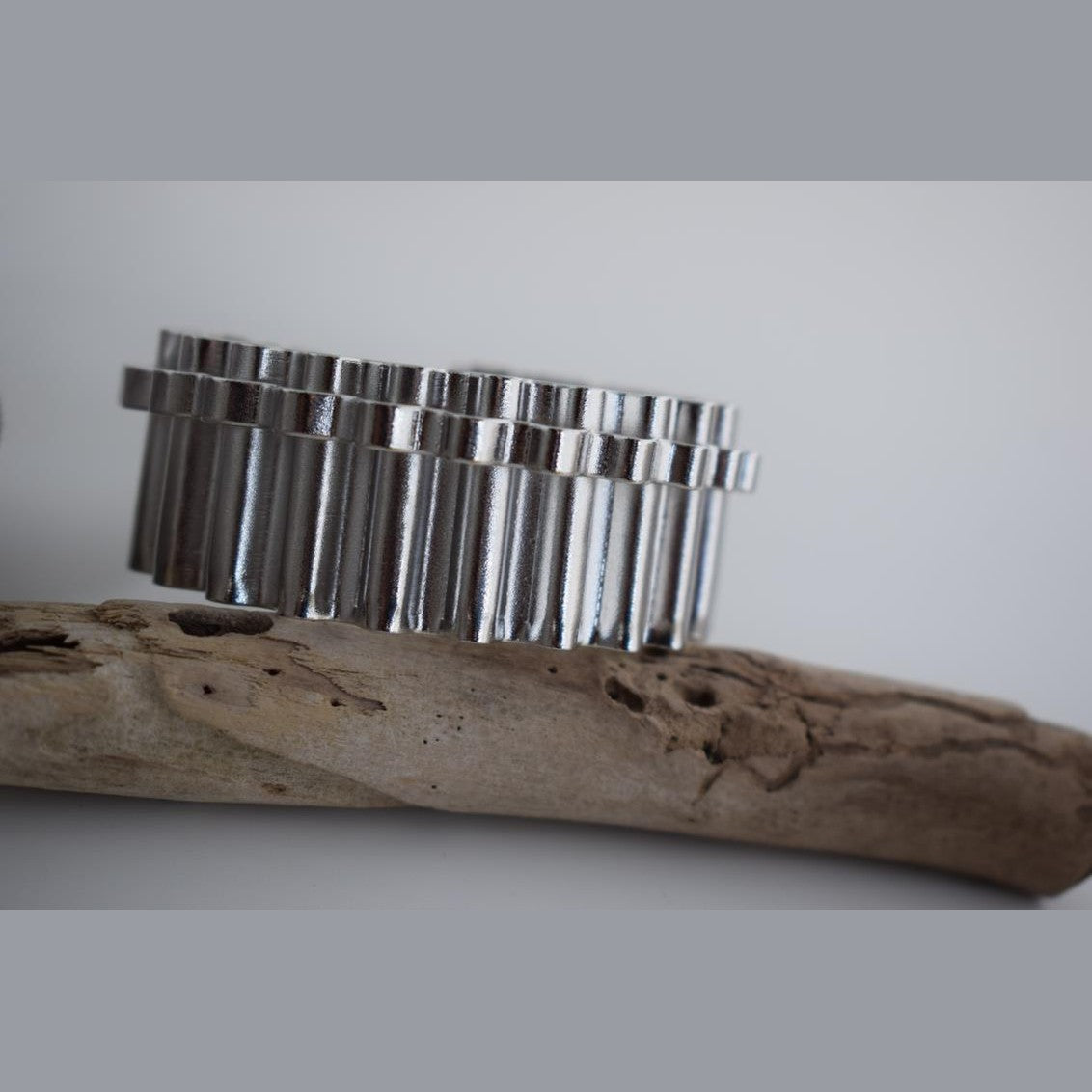 Rythmos bracelet – Greek hammered jewelry – 18K gold or silver plated, also available in rose gold