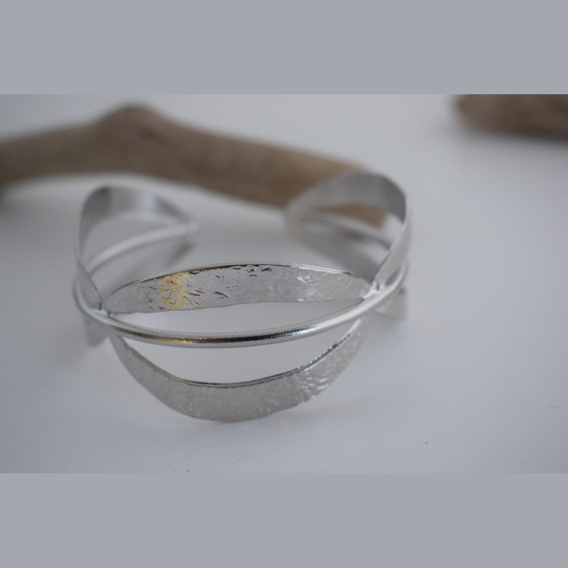 Galaxia bracelet – Greek hammered jewelry – 18K gold or silver plated, also available in rose gold