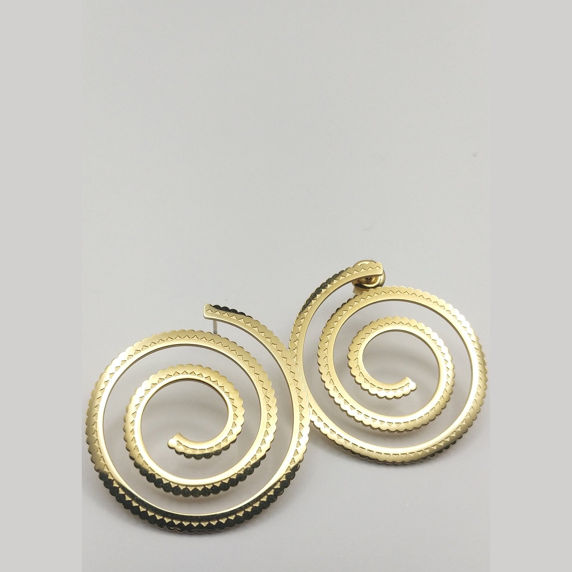 Earrings Bohemian Spiral Stainless Steel