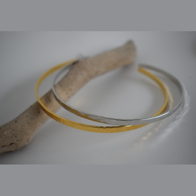 Hecate Earrings – Greek Hammered Jewelry – 18K Gold or Silver Plated