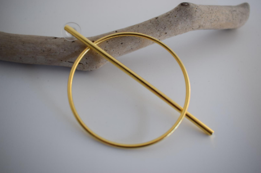 Axon Earrings – Greek Hammered Jewelry – Available in 18K Gold, Silver, and Rose Gold Plated. Handcrafted, inspired by the ancient Greek axis of balance.