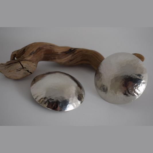 Helios earrings – Greek hammered jewelry – 18K gold or silver plated