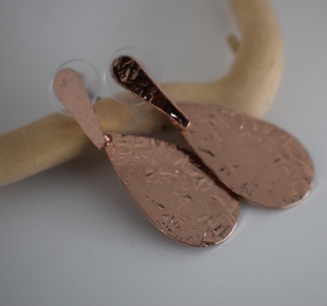 Iphigenia Earrings – Greek Hammered Jewelry – 18K Gold or Silver Plated