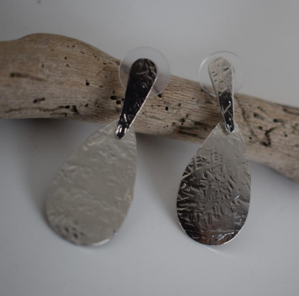 Iphigenia Earrings – Greek Hammered Jewelry – 18K Gold or Silver Plated